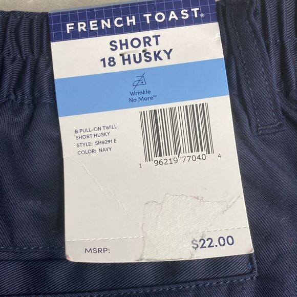 NWT FRENCH TOAST 18 Unisex Flat Front Adjustable School Uniform Shorts - Picture 3 of 10